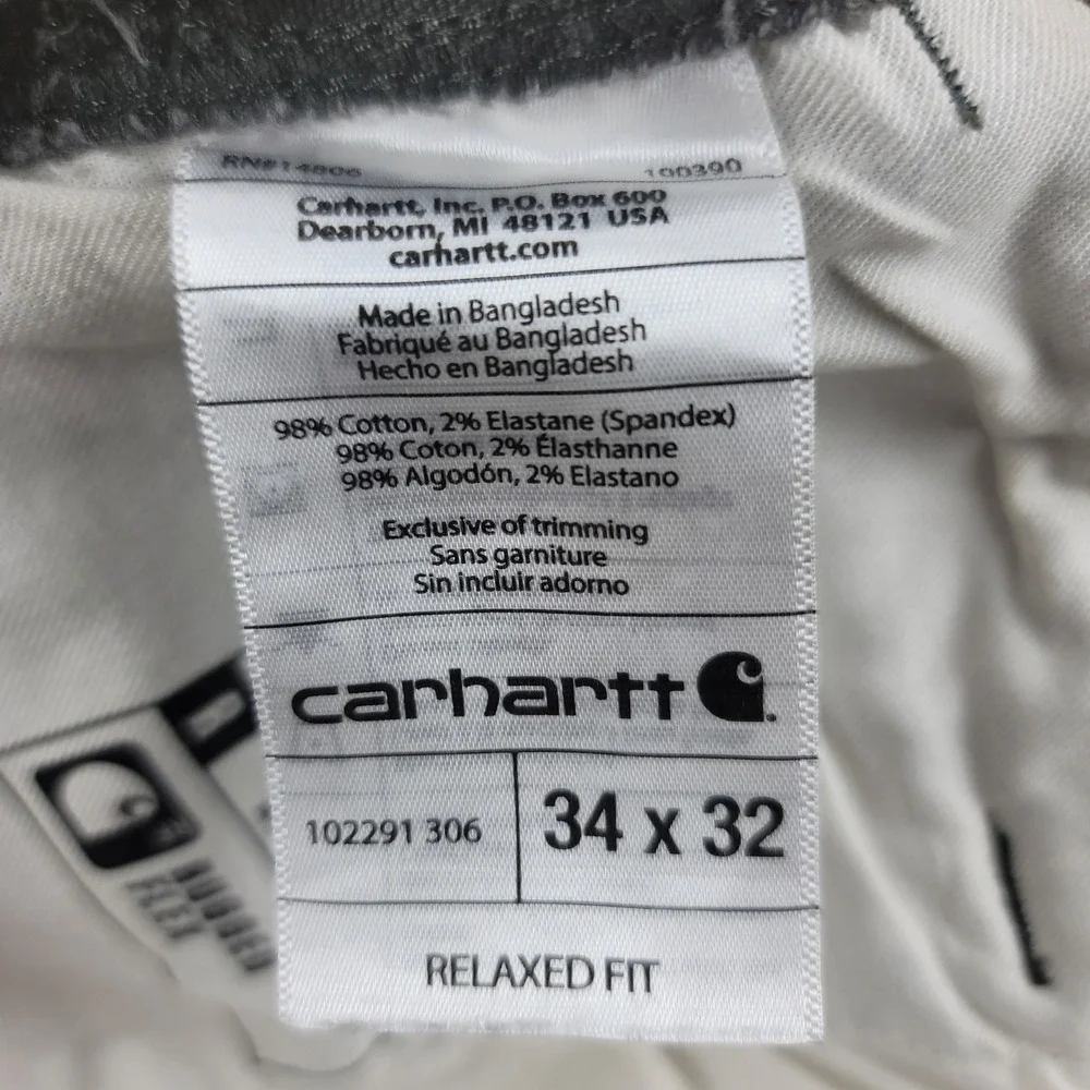 Carhartt measured size